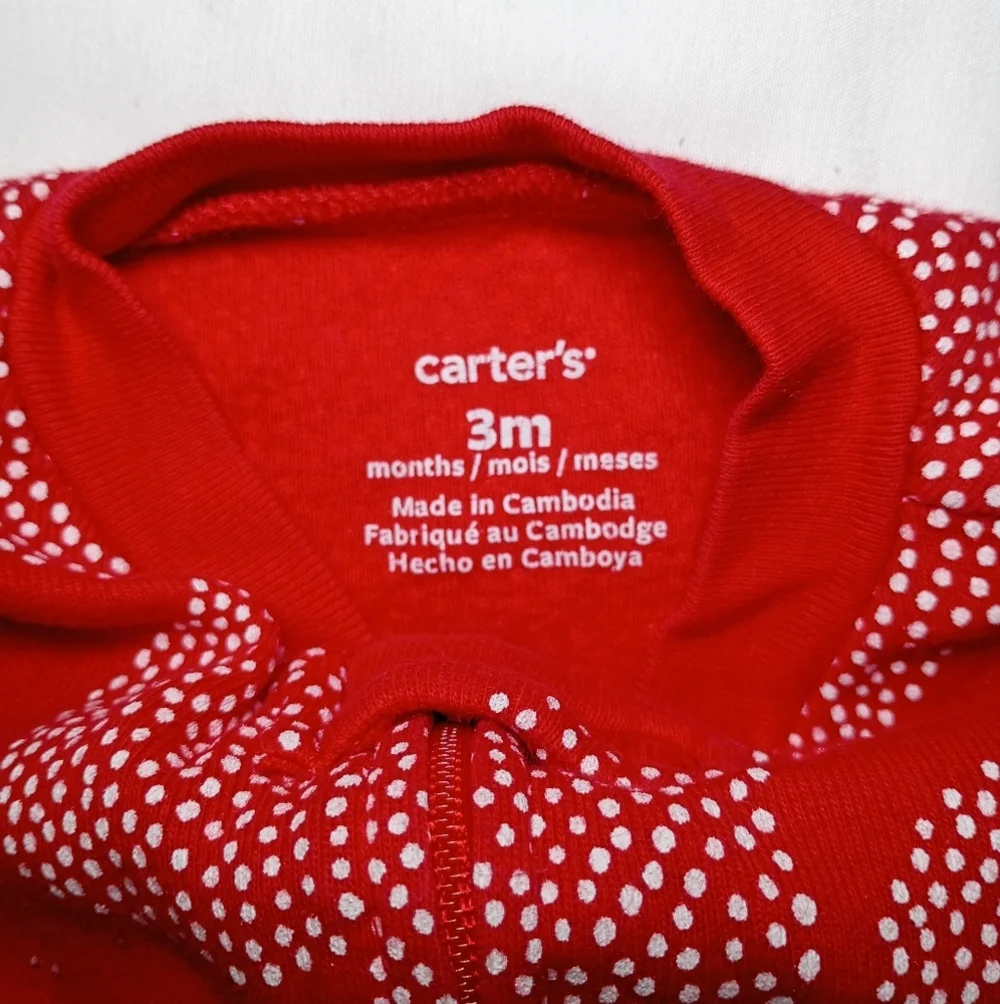 Baby bundle Carter's Pink and Red Star Pajama Top Valentine's Day